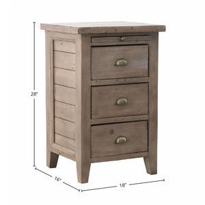 Irish Coast 3 Drw Nightstand - modern storage for your bedside | Image 3 | InSTYLE Home & Rugs