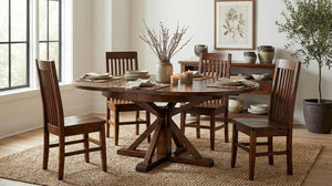 Irish Coast Round 47/63" Extension Dining Table - stylish chairs for any table | Image 9 | InSTYLE Home & Rugs