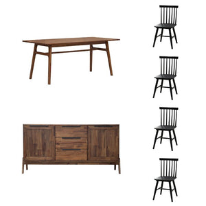 Remix Dining Table Set w/ Easton Chairs - stylish chairs for any table | Image 1 | InSTYLE Home & Rugs