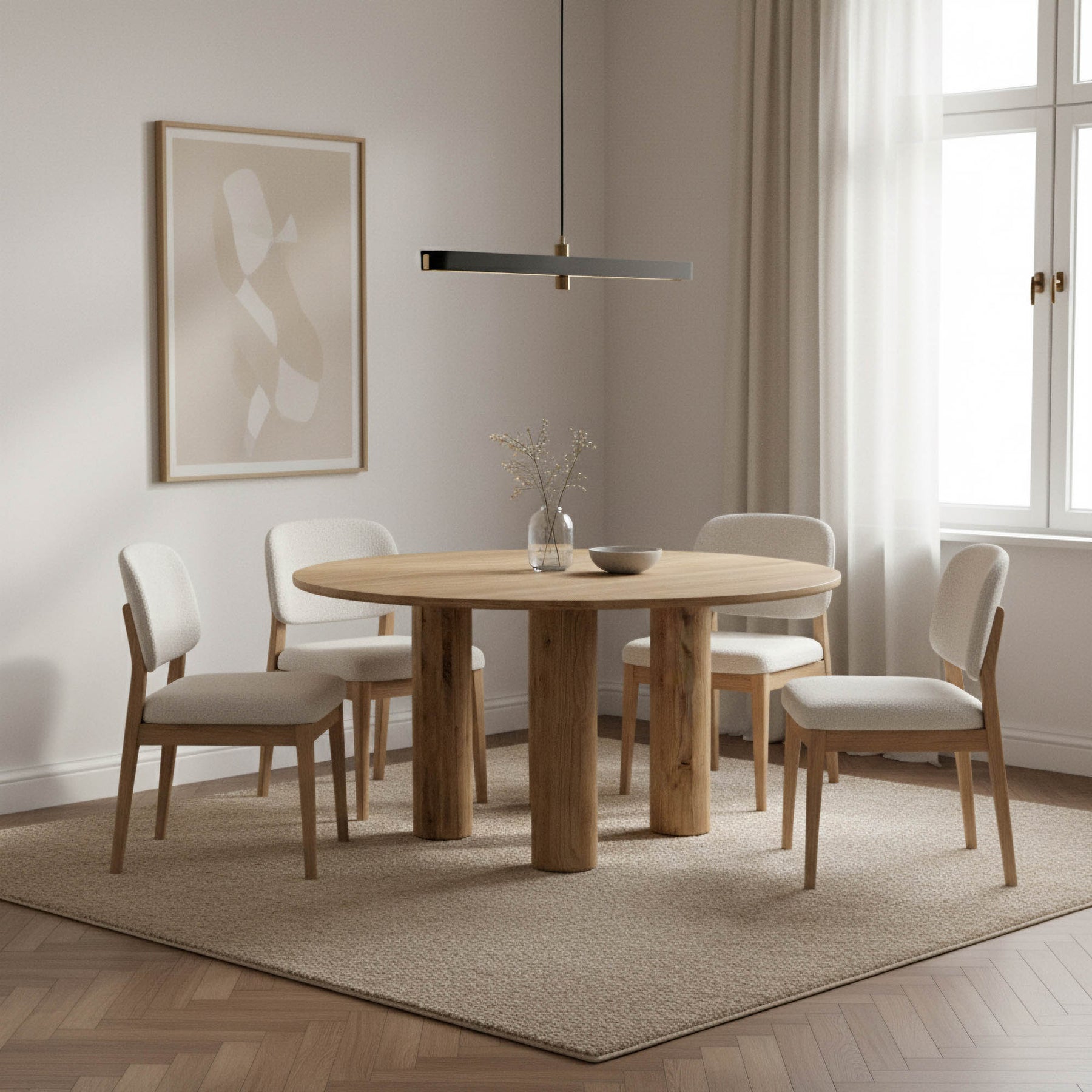 Jasper Round Dining Table - stylish chairs for any table | Image 2 | InSTYLE Home & Rugs