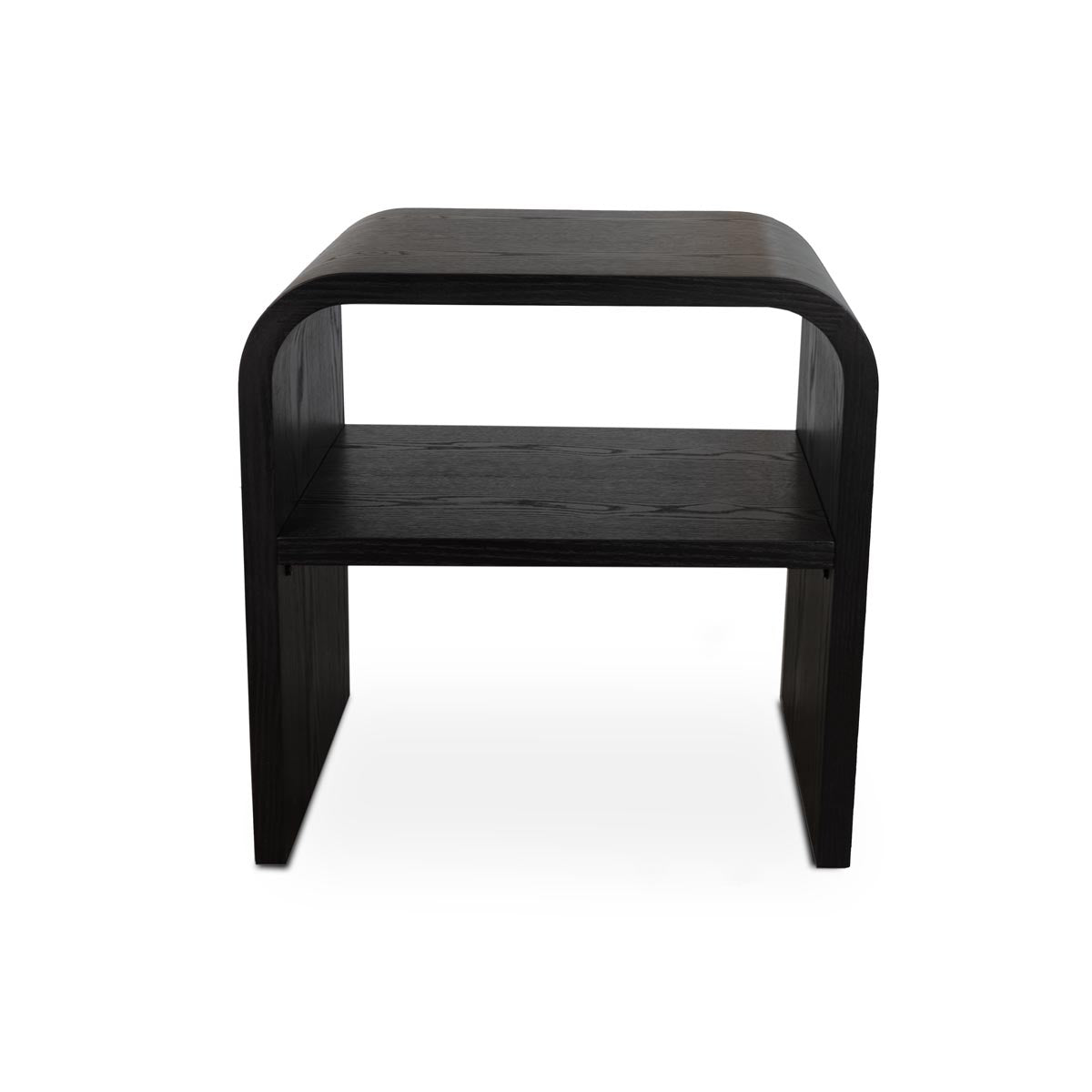 JEFFREY End Table Black Ash veneer - modern black & ash occasional table | Image 1 | InSTYLE Home & Rugs