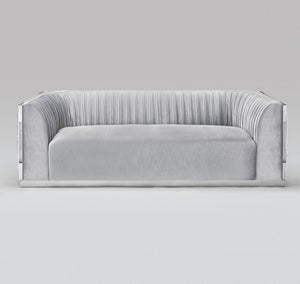PALOMA Sofa GY-SF-8366ACR BLUE VELVET - stylish seating for your home | Image 2 | InSTYLE Home & Rugs