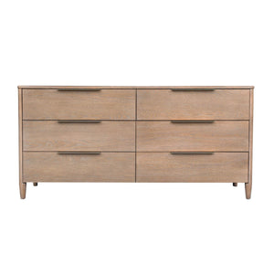 Kamelia 6 Drawer Dresser - stylish dresser with modern flair | Image 5 | InSTYLE Home & Rugs