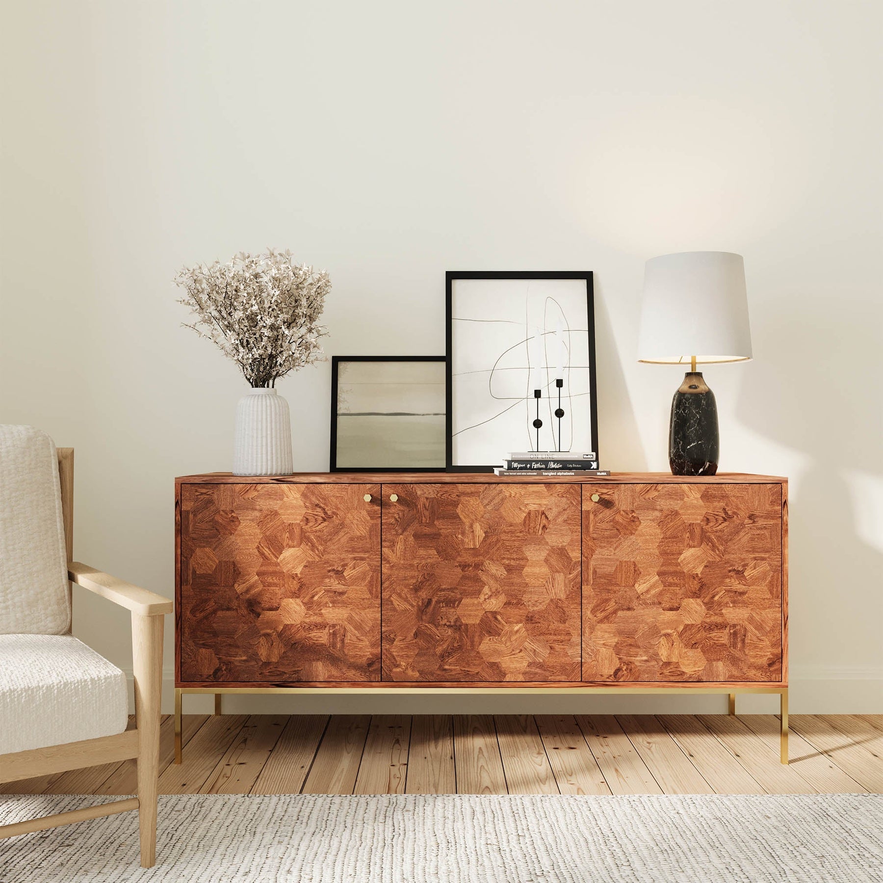 Kenzo Sideboard - perfect for living room storage | Image 2 | InSTYLE Home & Rugs