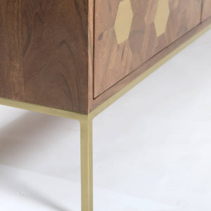 Kenzo Sideboard w/ Brass Hexagons - versatile sideboards cabinets for organized home storage | Image 15 | InSTYLE Home & Rugs