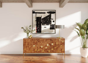 Kenzo Sideboard w/ Brass Hexagons - versatile sideboards cabinets for organized home storage | Image 5 | InSTYLE Home & Rugs