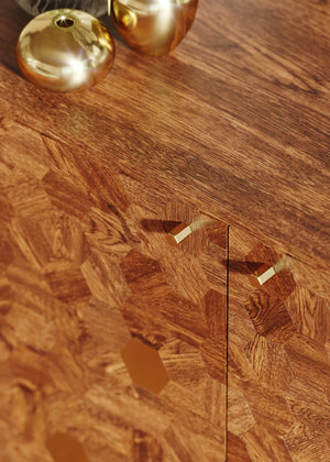 Kenzo Sideboard w/ Brass Hexagons - versatile sideboards cabinets for organized home storage | Image 18 | InSTYLE Home & Rugs