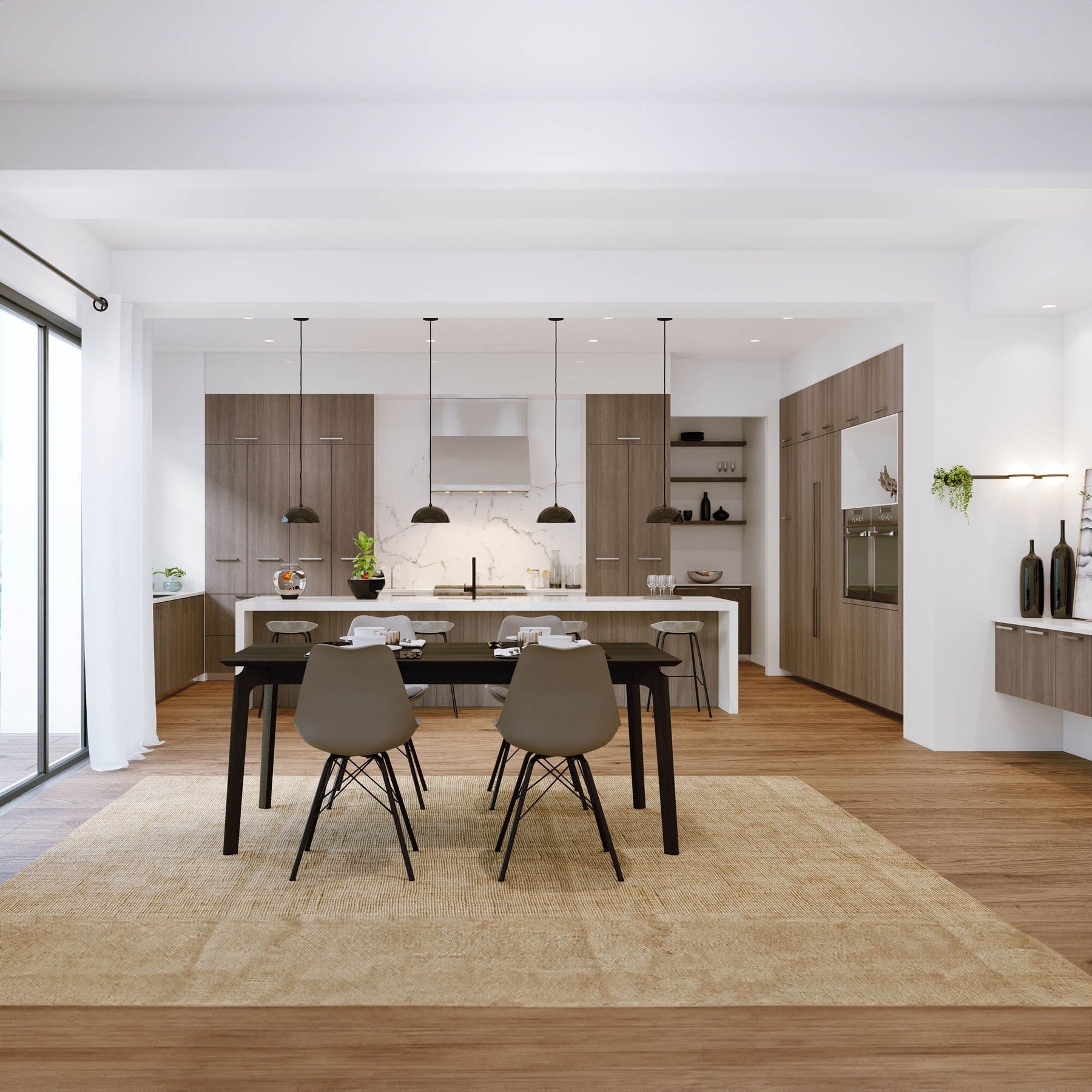 Kenzo Dining Table 71” - elegant seating for dining areas | Image 2 | InSTYLE Home & Rugs