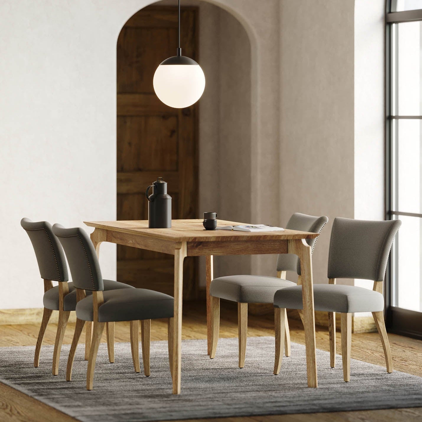Kenzo Dining Table Large 84” – Natural - stylish chairs for any table | Image 2 | InSTYLE Home & Rugs