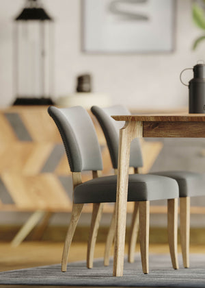 Kenzo Dining Table Small 60” – Natural - elegant seating for dining areas | Image 4 | InSTYLE Home & Rugs