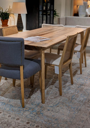 Kenzo Dining Table Small 60” – Natural - elegant seating for dining areas | Image 12 | InSTYLE Home & Rugs