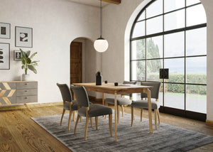 Kenzo Dining Table Small 60” – Natural - elegant seating for dining areas | Image 8 | InSTYLE Home & Rugs
