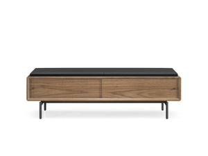 BDI LINQ Bedroom 9102 Storage Bench | Leather Cushion - durable bench with modern style | Image 8 | InSTYLE Home & Rugs