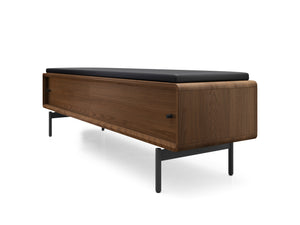 BDI LINQ Bedroom 9102 Storage Bench | Leather Cushion - durable bench with modern style | Image 6 | InSTYLE Home & Rugs