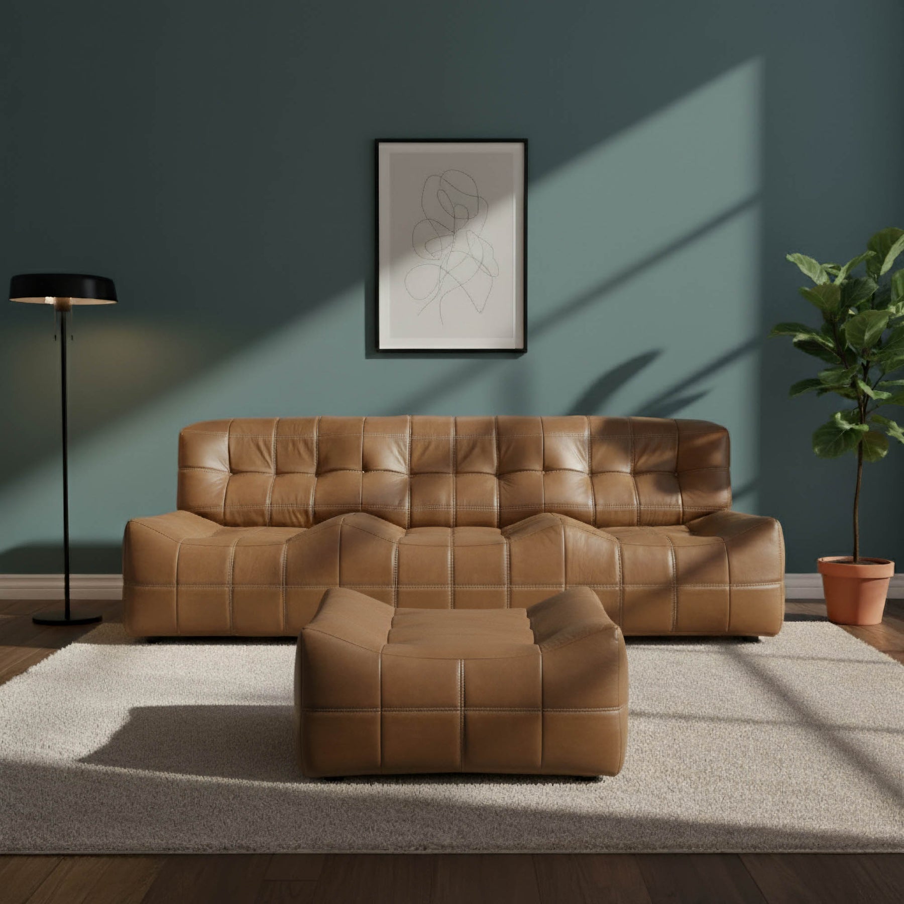 Linear Ottoman - chic ottoman for living rooms | Image 2 | InSTYLE Home & Rugs