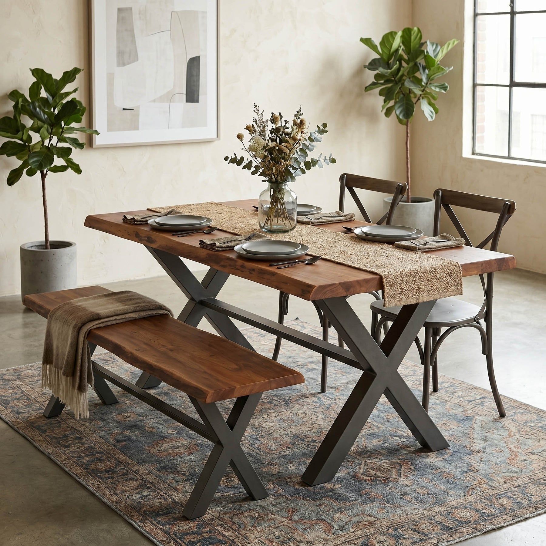 Restore Dining Table 70" BOGO Set - comfortable dining experience | Image 2 | InSTYLE Home & Rugs