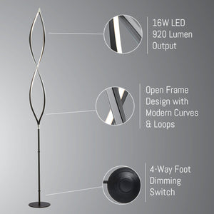 KYLE Floor Lamp - perfect lighting for modern homes | Image 3 | InSTYLE Home & Rugs