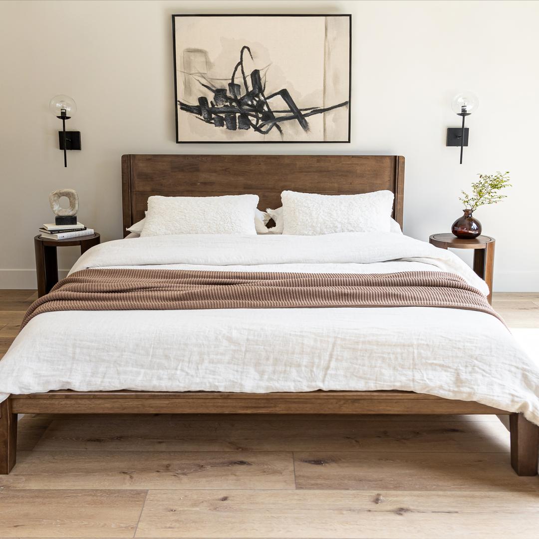 Luna Wood Tool-Free Bed - luxurious bed for modern homes | Image 2 | InSTYLE Home & Rugs