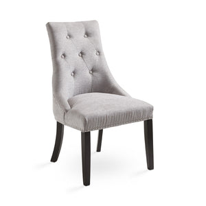 RIMZY Dining chair Tufted Blue Velvet w/ silver Hobnail - elegant seating for dining areas | Image 1 | InSTYLE Home & Rugs