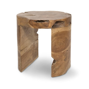 Natura Bundar Accent Table in solid Indonesian teak | InSTYLE Home & Rugs