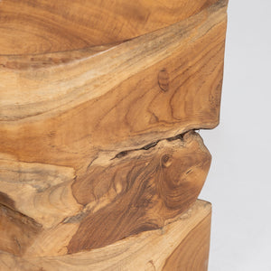 Natura Bundar Accent Table in solid Indonesian teak | InSTYLE Home & Rugs
