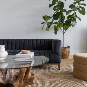 Natura Round Root Coffee Table — Teak Root with Glass Top - upcycled teak-root coffee table with a tempered glass top | Image 16 | InSTYLE Home & Rugs
