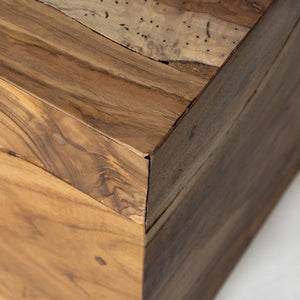 Natura Flow Condo Square Coffee Table — Teak Root - condo-size square teak-root coffee table, each piece unique | Image 7 | InSTYLE Home & Rugs