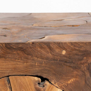 Natura Flow Condo Square Coffee Table — Teak Root - condo-size square teak-root coffee table, each piece unique | Image 9 | InSTYLE Home & Rugs