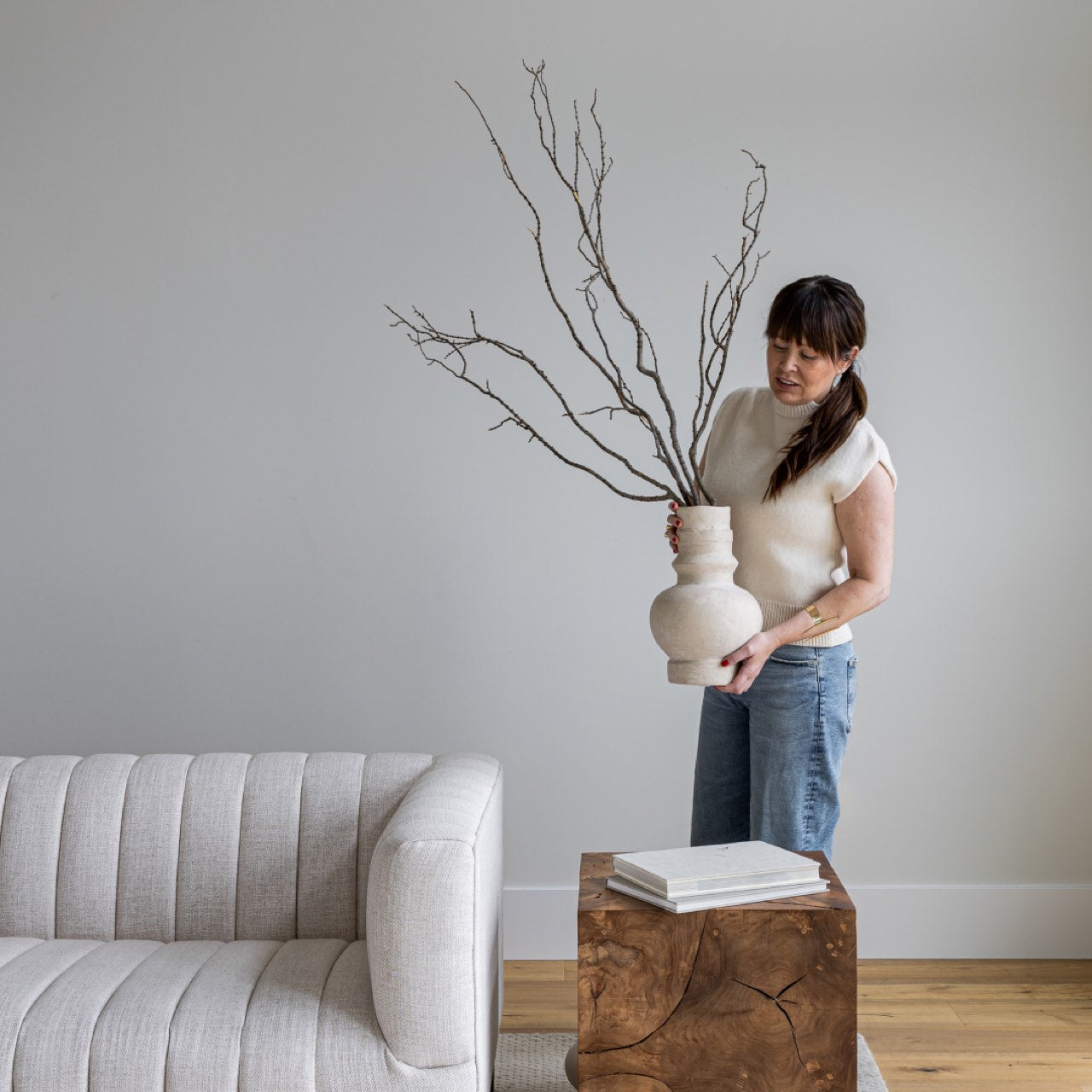 Natura Costa Accent Table in solid teak root | InSTYLE Home & Rugs