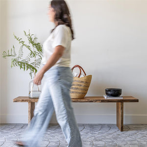 Natura Flat Bench - perfect for entryways or patios | Image 7 | InSTYLE Home & Rugs