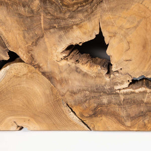 Natura Flow Square Coffee Table Bleached — Solid Teak Root - bleached square teak-root coffee table, each piece unique | Image 6 | InSTYLE Home & Rugs