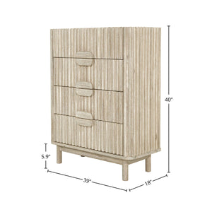 Oasis 4 Drawer Chest - versatile drawer unit for office, bedroom, or living space | Image 3 | InSTYLE Home & Rugs
