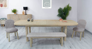 Oasis Extension Dining Table (70"/102") - elegant seating for dining areas | Image 15 | InSTYLE Home & Rugs