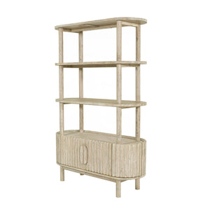 Oasis Bookcase - wooden bookcases with multiple shelves for ample storage | Image 1 | InSTYLE Home & Rugs