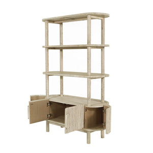 Oasis Bookcase - wooden bookcases with multiple shelves for ample storage | Image 8 | InSTYLE Home & Rugs