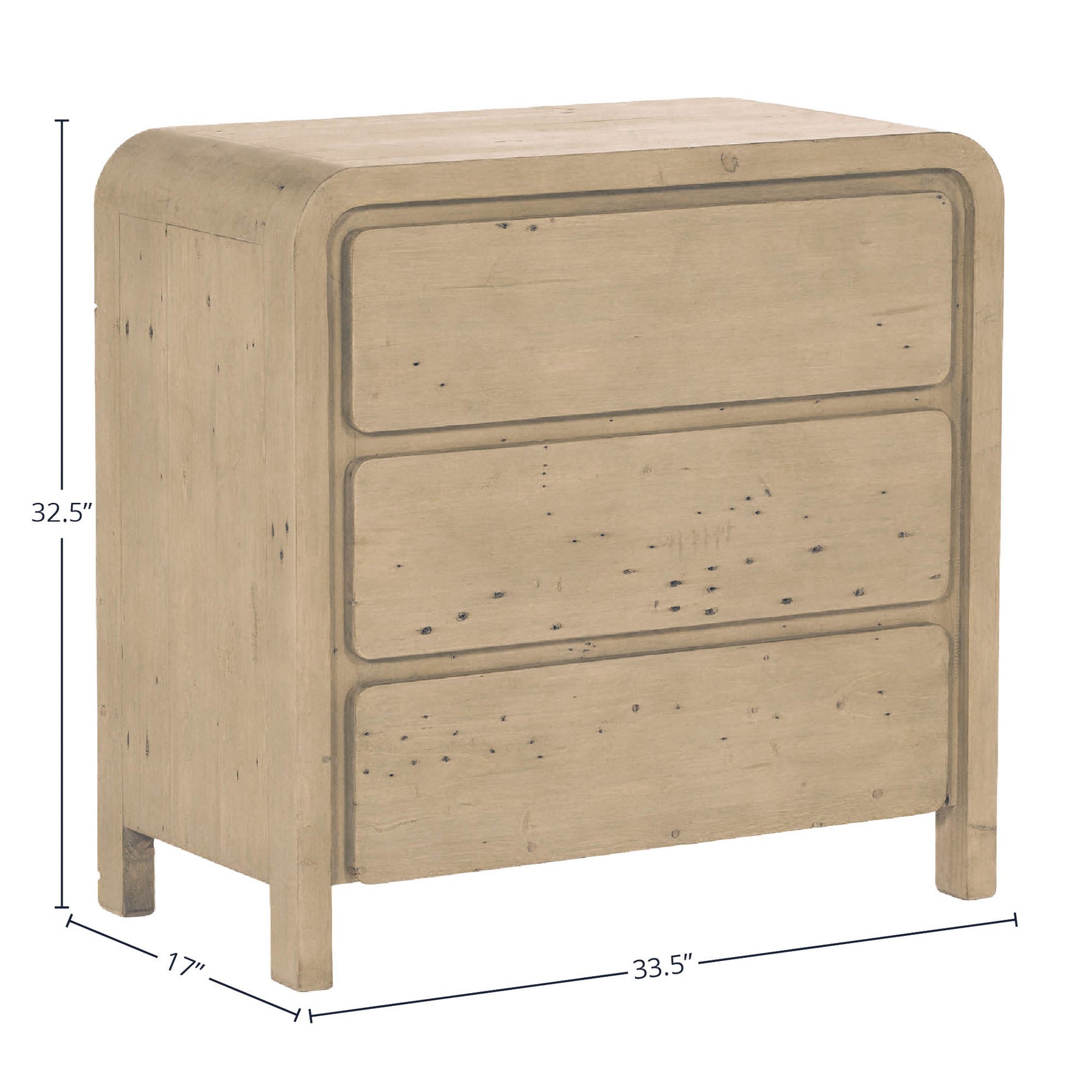 Opera 3 Drawer Small Chest - versatile drawer unit for office, bedroom, or living space | Image 2 | InSTYLE Home & Rugs