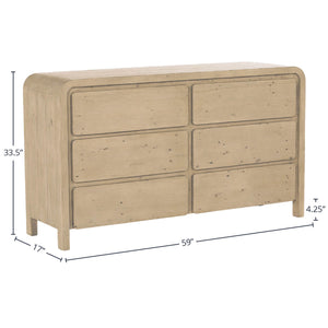 Opera 6 Drawer Dresser - functional dresser for any room | Image 3 | InSTYLE Home & Rugs