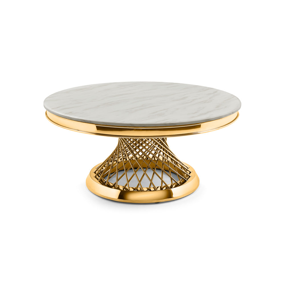 BAILEY Gold Coffee Table GY-CT-8432G Polished Gold - versatile tables for living rooms and entryways | Image 2 | InSTYLE Home & Rugs