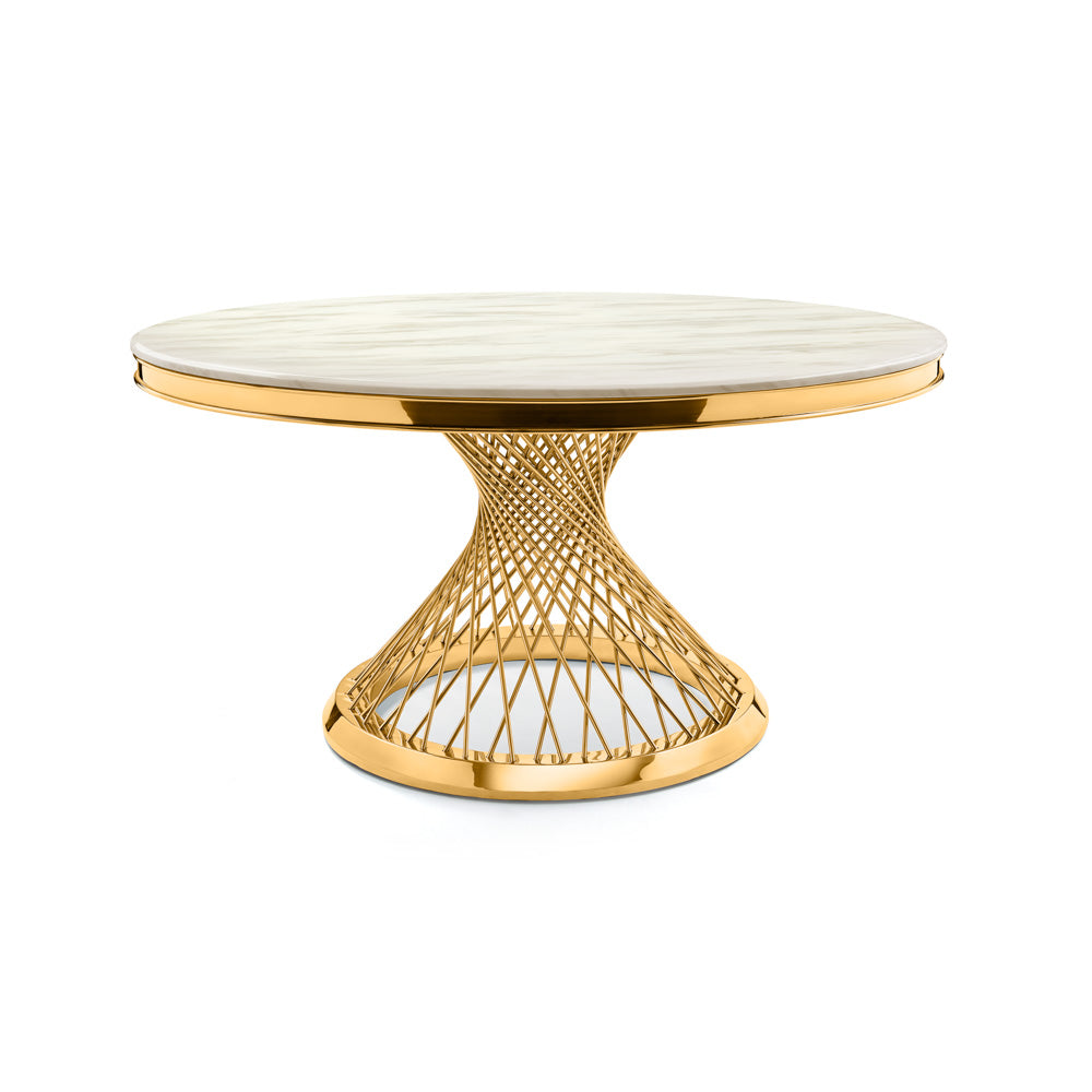 BAILEY GOLD Dining Table GY-DT-8432G - stylish dining tables for gatherings | Image 1 | InSTYLE Home & Rugs