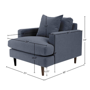 Martha Club Chair - variety of styles from classic to contemporary | Image 3 | InSTYLE Home & Rugs