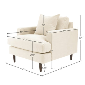 Martha Club Chair - durable construction for long-lasting use | Image 3 | InSTYLE Home & Rugs