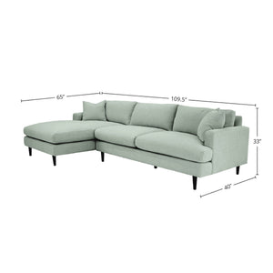 Martha Left Sectional Sofa - comfortable sofa for modern living | Image 3 | InSTYLE Home & Rugs