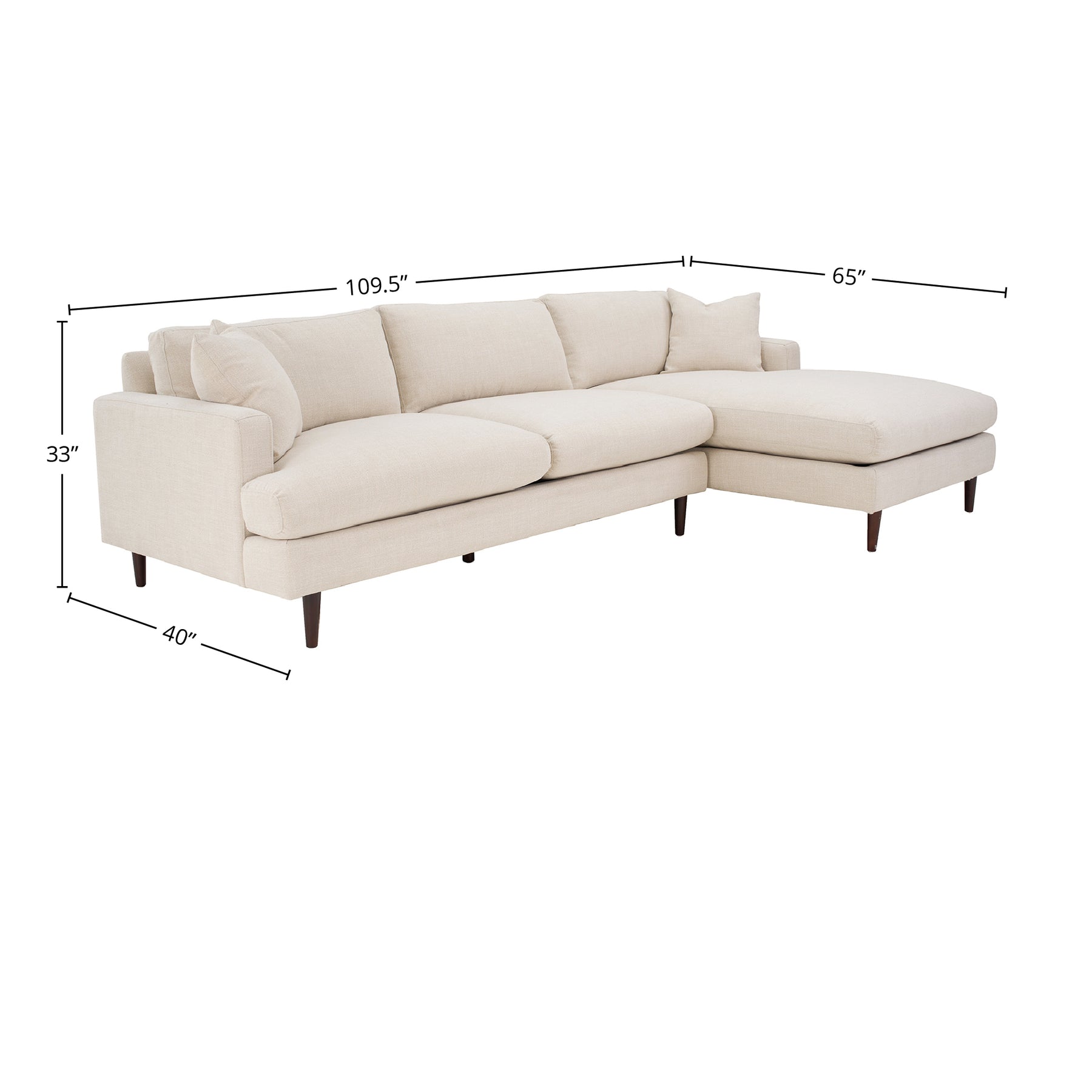 Martha Right Sectional Sofa - stylish seating for your home | Image 2 | InSTYLE Home & Rugs