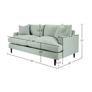 Martha Loveseat - compact loveseat for stylish living room decor | Image 3 | InSTYLE Home & Rugs