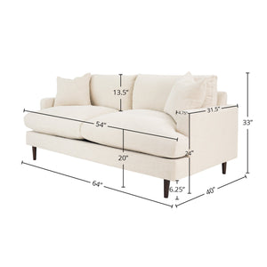 Martha Loveseat - compact loveseat for stylish living room decor | Image 3 | InSTYLE Home & Rugs