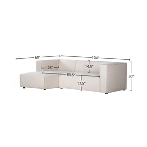 Premium Small Left Modular Sectional - perfect for family gatherings and movie nights | Image 5 | InSTYLE Home & Rugs
