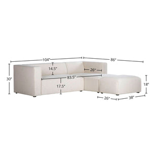 Premium Small Right Modular Sectional w/ Ottoman - comfortable ottoman for any room | Image 4 | InSTYLE Home & Rugs