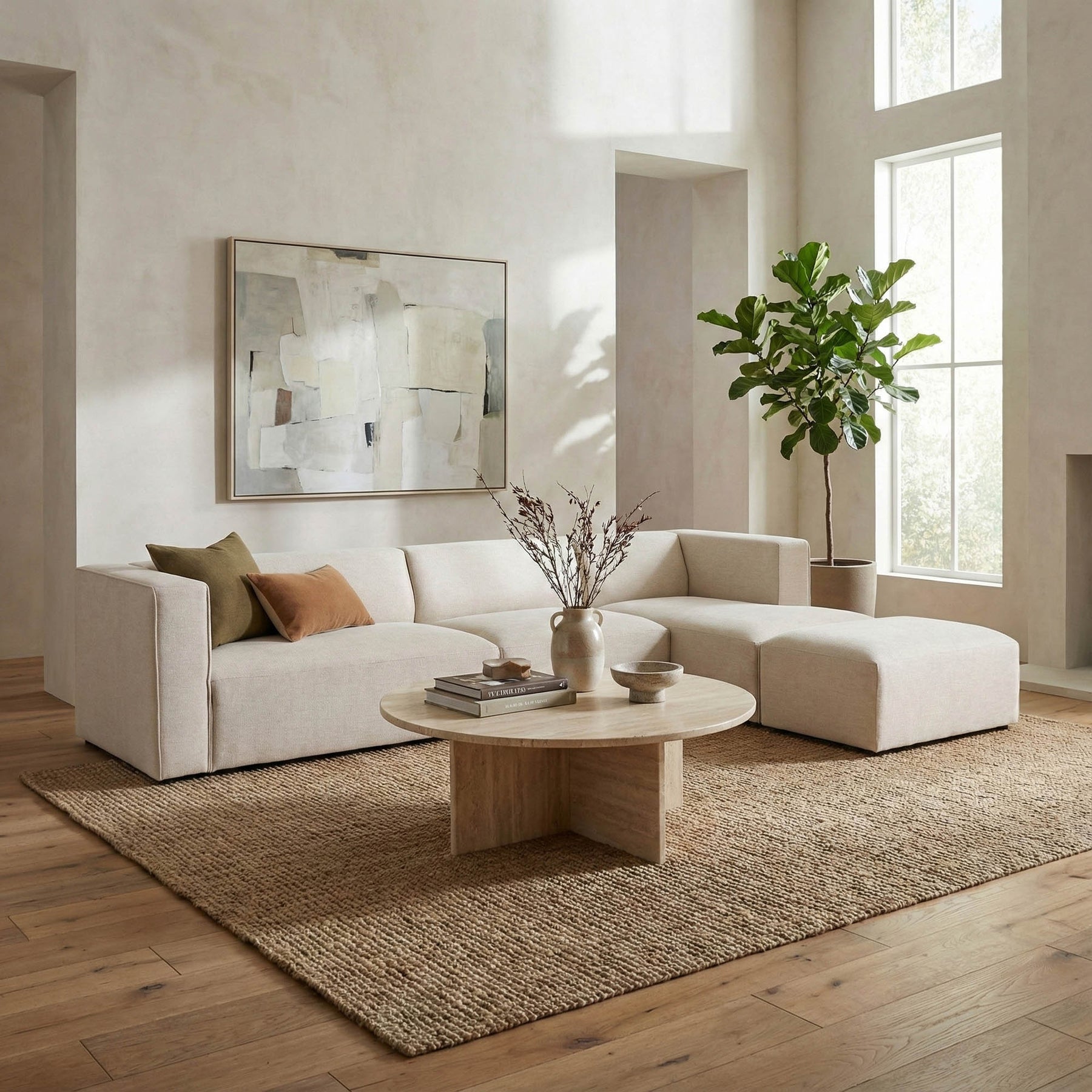 Premium Right Modular Sectional w/ Ottoman - comfortable ottoman for any room | Image 2 | InSTYLE Home & Rugs