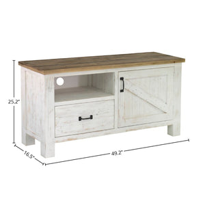 Provence Small Media Unit - compact media unit for small spaces with a stylish design | Image 3 | InSTYLE Home & Rugs