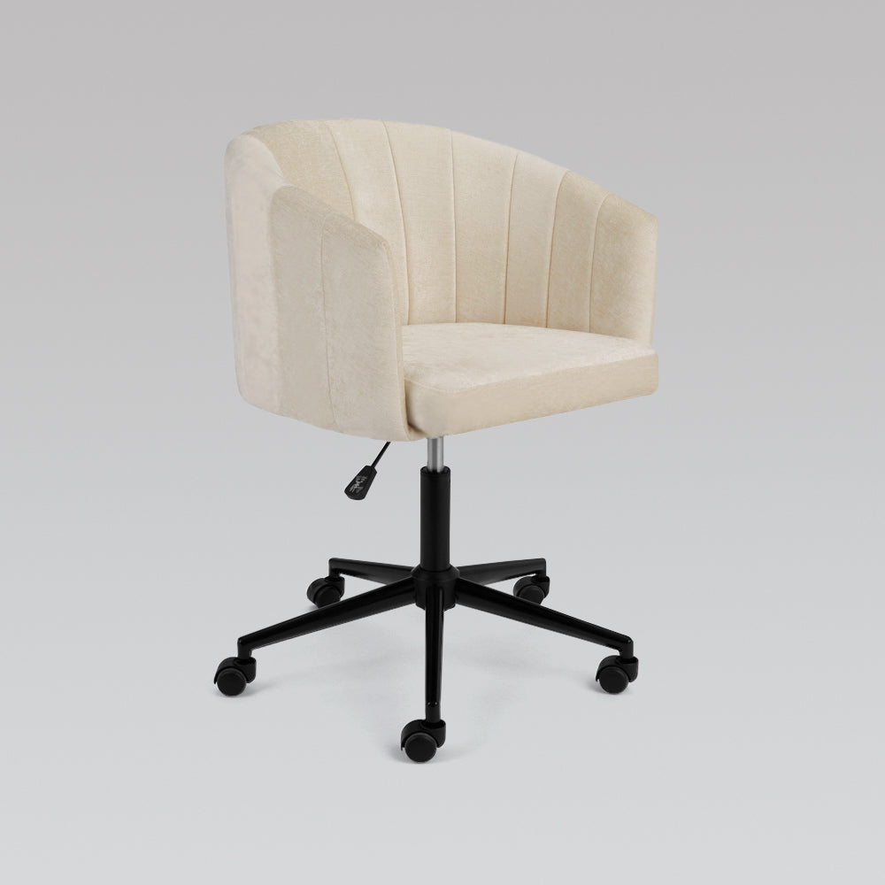 Lusita Office Chair GY-OC-810BK MORGAN Ivory With Black Legs - variety of styles from classic to contemporary | Image 1 | InSTYLE Home & Rugs